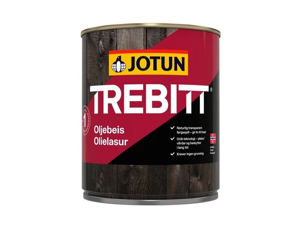 Jotun Trebitt Oljebeis | Zijdeglans Impregnerende Beits Jotun Trebitt Oljebeis | Zijdeglans Impregnerende Beits