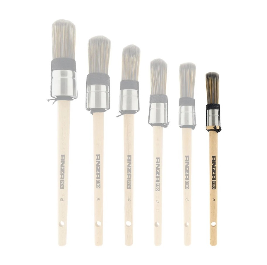 Pro Super Tough Ronde Kwast | Maat 8 | 1,7 cm