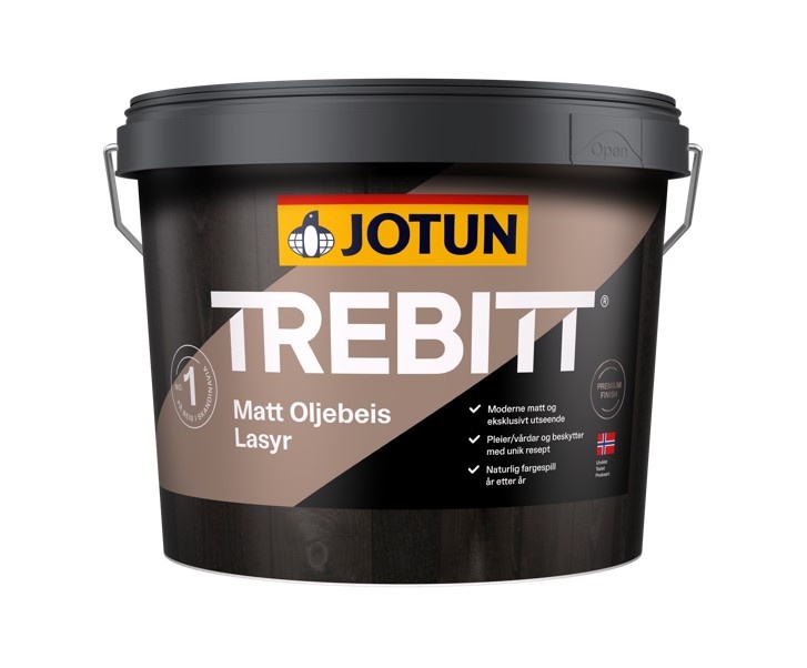 Trebitt Oljebeis Matt | Transparante Beits | 2,7 LTR | Kleurloos