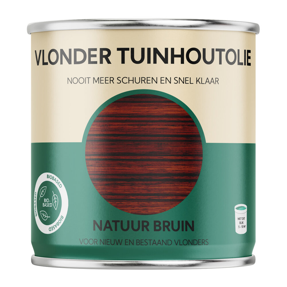 Tuinhoutolie Vlonder Natuur Bruin Tuinhoutolie Vlonder Natuur Bruin