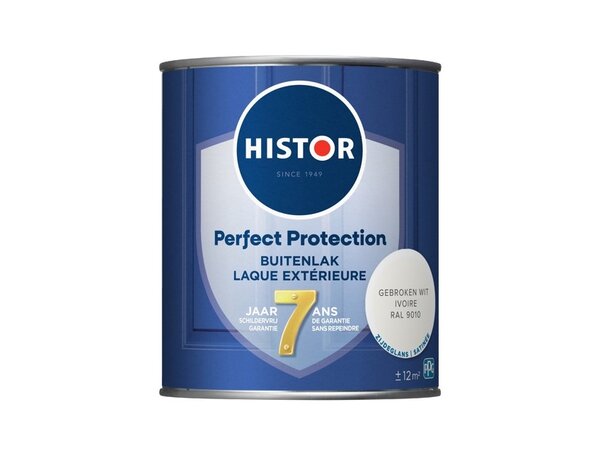 Histor Perfect Protection Buitenlak Zijdeglans Gebroken Wit RAL9010 Histor Perfect Protection Buitenlak Zijdeglans Gebroken Wit RAL9010