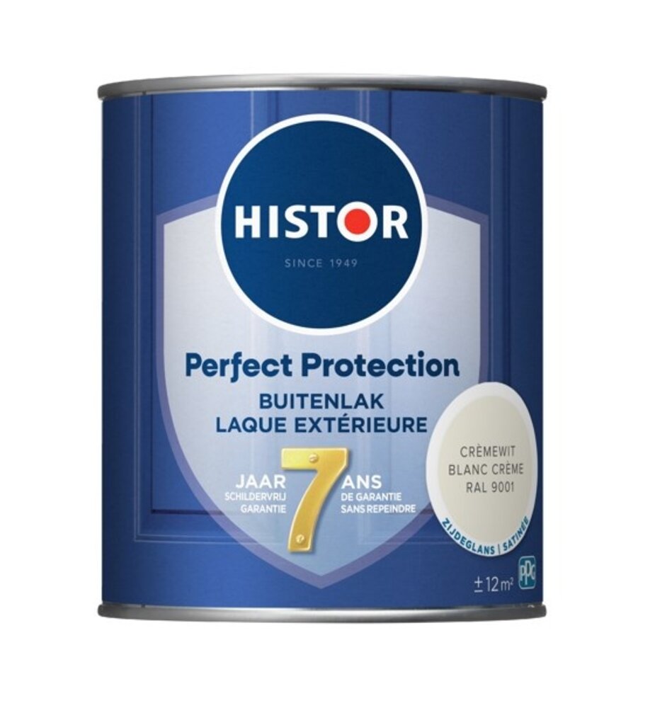 Histor Perfect Protection Buitenlak Zijdeglans Cremewit RAL9001 Histor Perfect Protection Buitenlak Zijdeglans Cremewit RAL9001