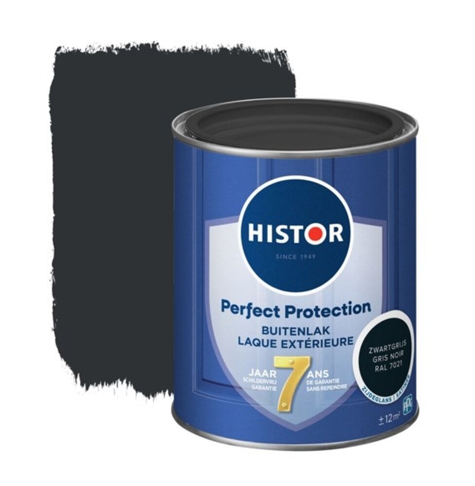 Histor Perfect Protection Buitenlak Zijdeglans Zwartgrijs RAL7021 Histor Perfect Protection Buitenlak Zijdeglans Zwartgrijs RAL7021