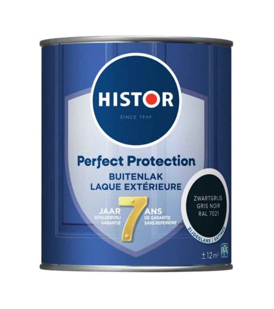 Histor Perfect Protection Buitenlak Zijdeglans Zwartgrijs RAL7021 Histor Perfect Protection Buitenlak Zijdeglans Zwartgrijs RAL7021