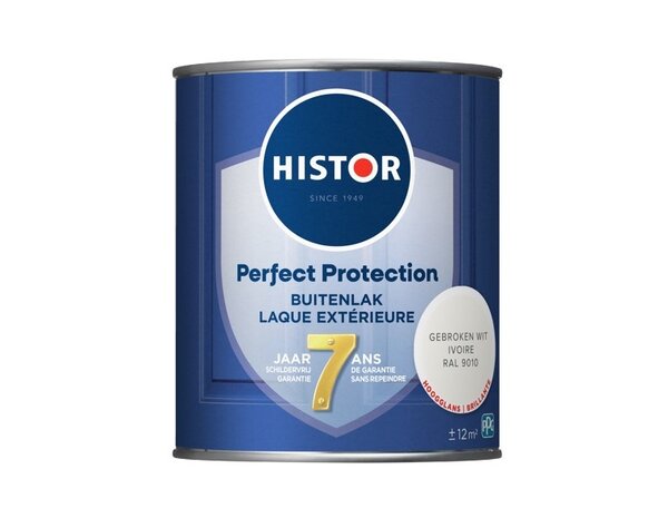 Histor Perfect Protection Buitenlak Hoogglans Gebroken Wit RAL9010 Histor Perfect Protection Buitenlak Hoogglans Gebroken Wit RAL9010