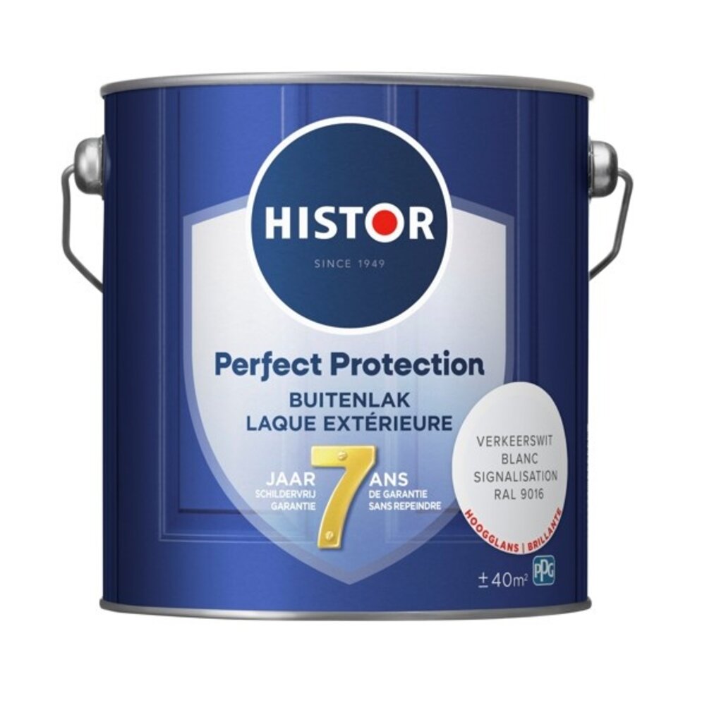 Histor Perfect Protection Buitenlak Hoogglans Verkeerswit RAL9016 Histor Perfect Protection Buitenlak Hoogglans Verkeerswit RAL9016