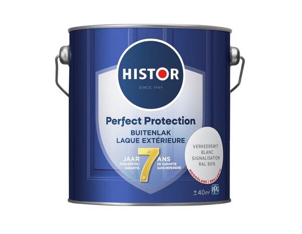 Histor Perfect Protection Buitenlak Hoogglans Verkeerswit RAL9016 Histor Perfect Protection Buitenlak Hoogglans Verkeerswit RAL9016