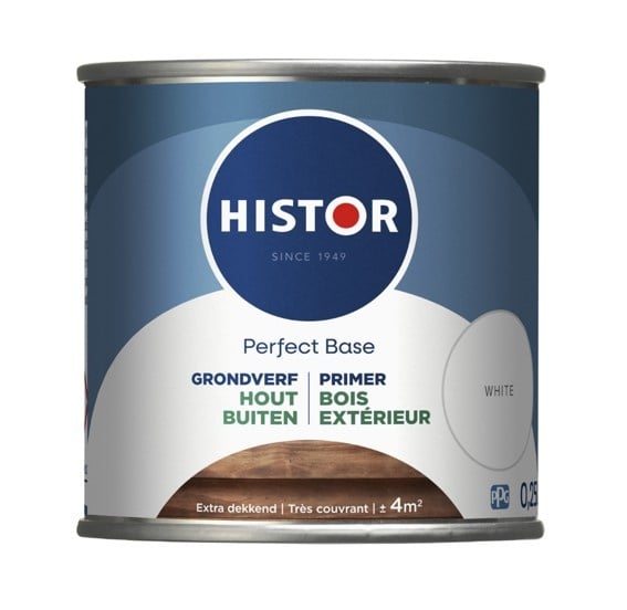 Perfect Base Grondverf Hout Buiten | 250 ML | Wit