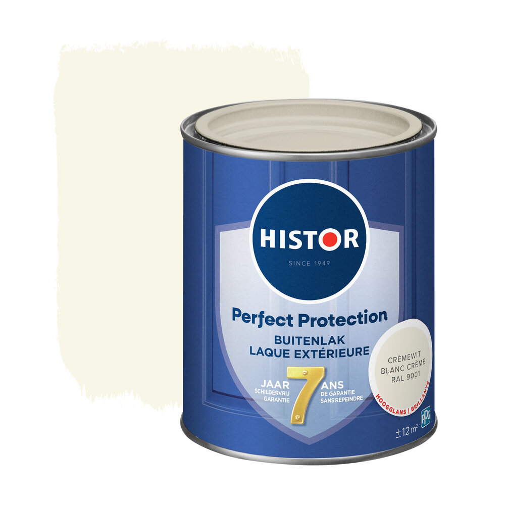 Histor Perfect Protection Buitenlak Hoogglans Cremewit RAL9001 Histor Perfect Protection Buitenlak Hoogglans Cremewit RAL9001