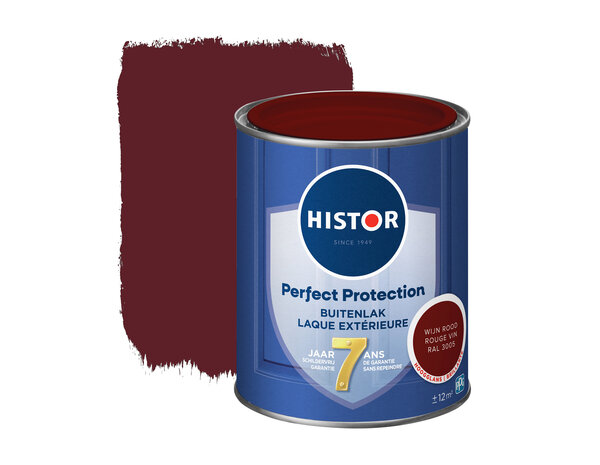 Histor Perfect Protection Buitenlak Hoogglans Wijnrood RAL3005 Histor Perfect Protection Buitenlak Hoogglans Wijnrood RAL3005
