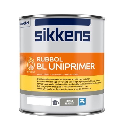 Rubbol BL Uniprimer | Grondverf Binnen & Buiten | 1 LTR | Wit