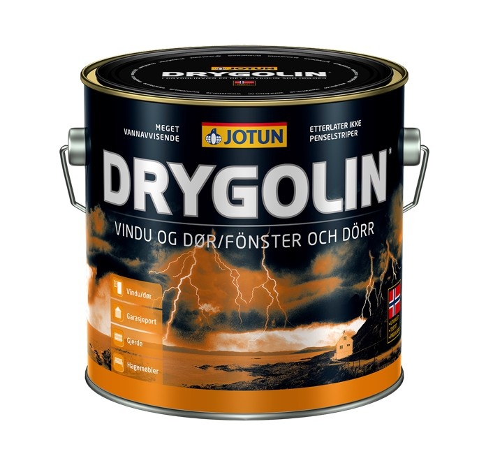 Drygolin Vindu OG Dør | Dekkende Buitenbeits | 3 LTR | Wit