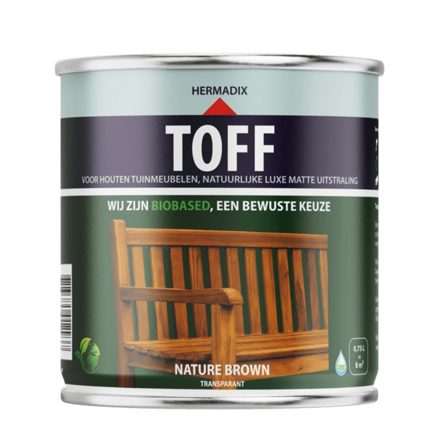 Toff Hardhout Olie Nature Brown | 750 ML