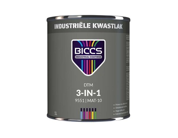 Biccs Industriële Kwastlak 3-in-1 Mat Biccs Industriële Kwastlak 3-in-1 Mat