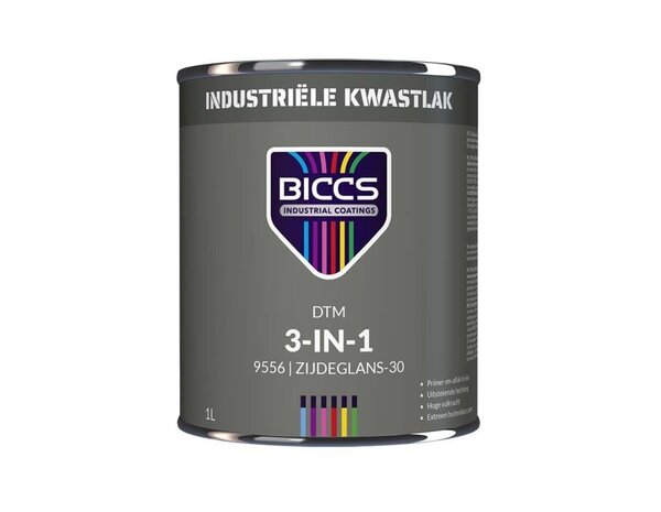 Biccs Industriële Kwastlak 3-in-1 Zijdeglans Biccs Industriële Kwastlak 3-in-1 Zijdeglans