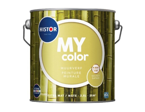 Histor My Color Muurverf Extra Mat Secret Safari PPG1110-4 | Kleur van het Jaar 2026 Histor My Color Muurverf Extra Mat Secret Safari PPG1110-4 | Kleur van het Jaar 2026