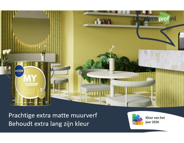 Histor My Color Muurverf Extra Mat Secret Safari PPG1110-4 | Kleur van het Jaar 2026 Histor My Color Muurverf Extra Mat Secret Safari PPG1110-4 | Kleur van het Jaar 2026