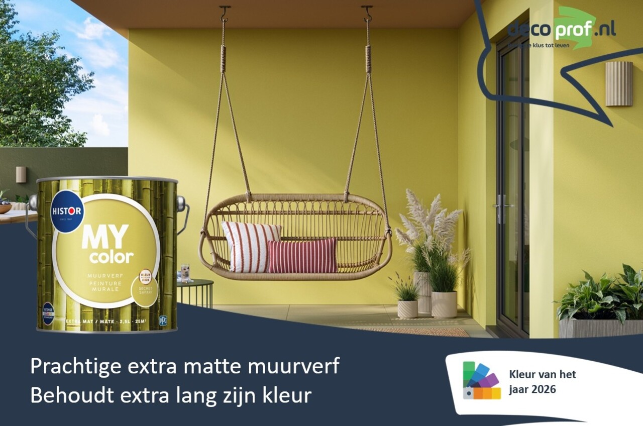 Histor My Color Muurverf Extra Mat Secret Safari PPG1110-4 | Kleur van het Jaar 2026 Histor My Color Muurverf Extra Mat Secret Safari PPG1110-4 | Kleur van het Jaar 2026