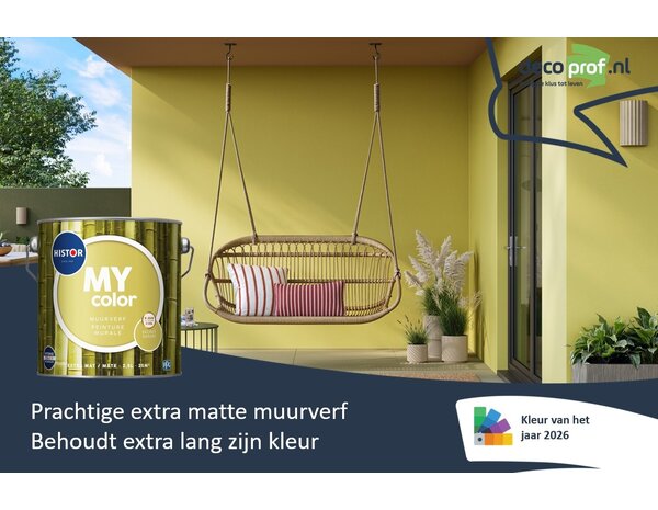 Histor My Color Muurverf Extra Mat Secret Safari PPG1110-4 | Kleur van het Jaar 2026 Histor My Color Muurverf Extra Mat Secret Safari PPG1110-4 | Kleur van het Jaar 2026