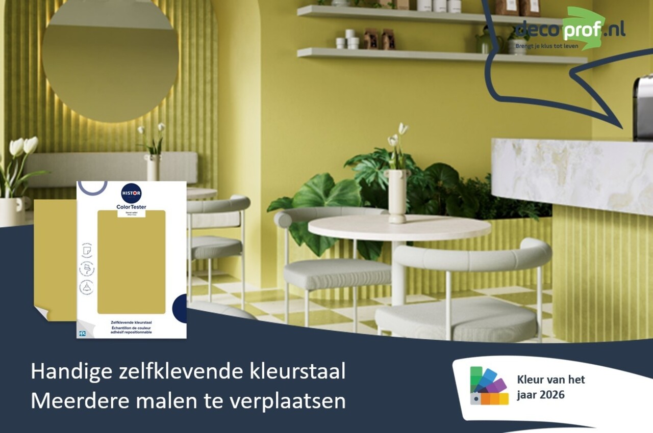 Kleurstaal Histor Colortester Secret Safari PPG1110-4 | Kleur van het Jaar 2026 Kleurstaal Histor Colortester Secret Safari PPG1110-4 | Kleur van het Jaar 2026