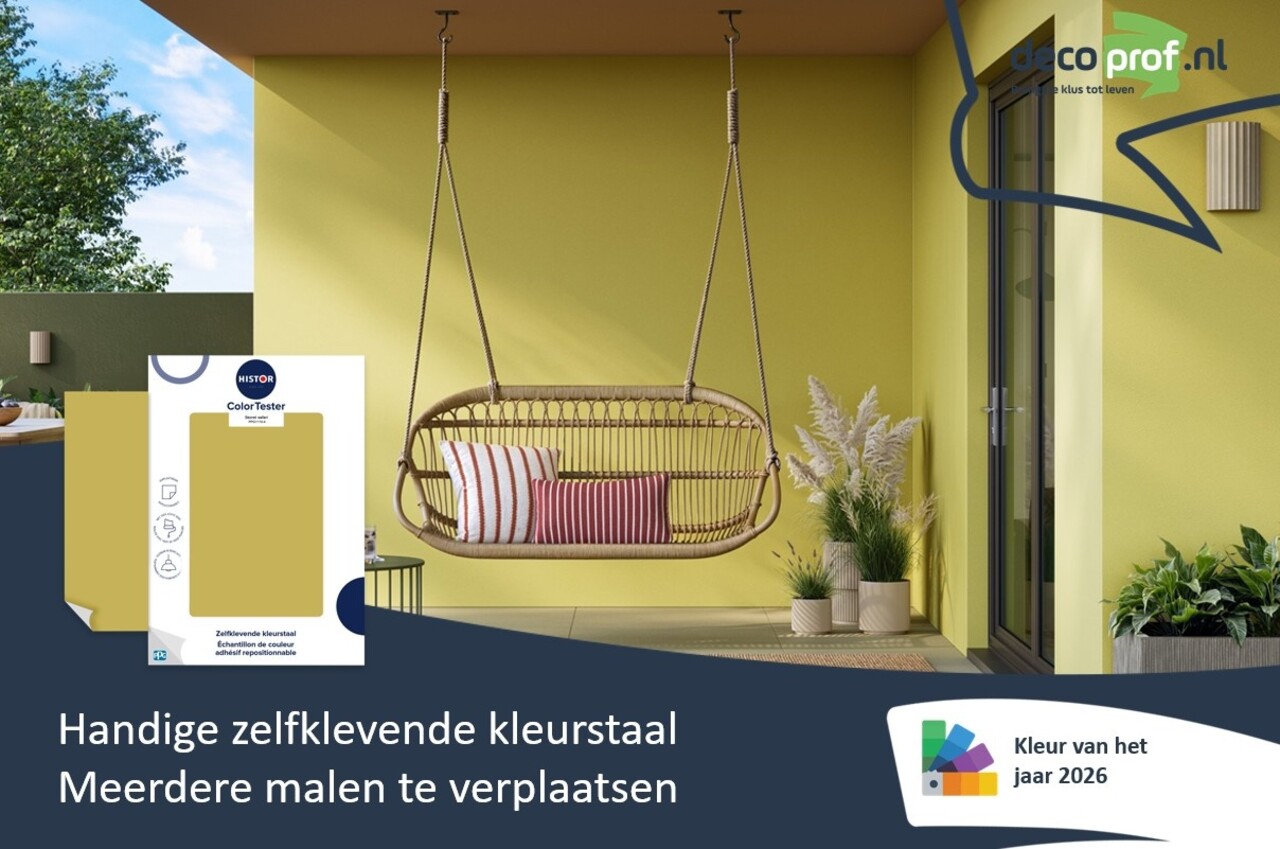Kleurstaal Histor Colortester Secret Safari PPG1110-4 | Kleur van het Jaar 2026 Kleurstaal Histor Colortester Secret Safari PPG1110-4 | Kleur van het Jaar 2026
