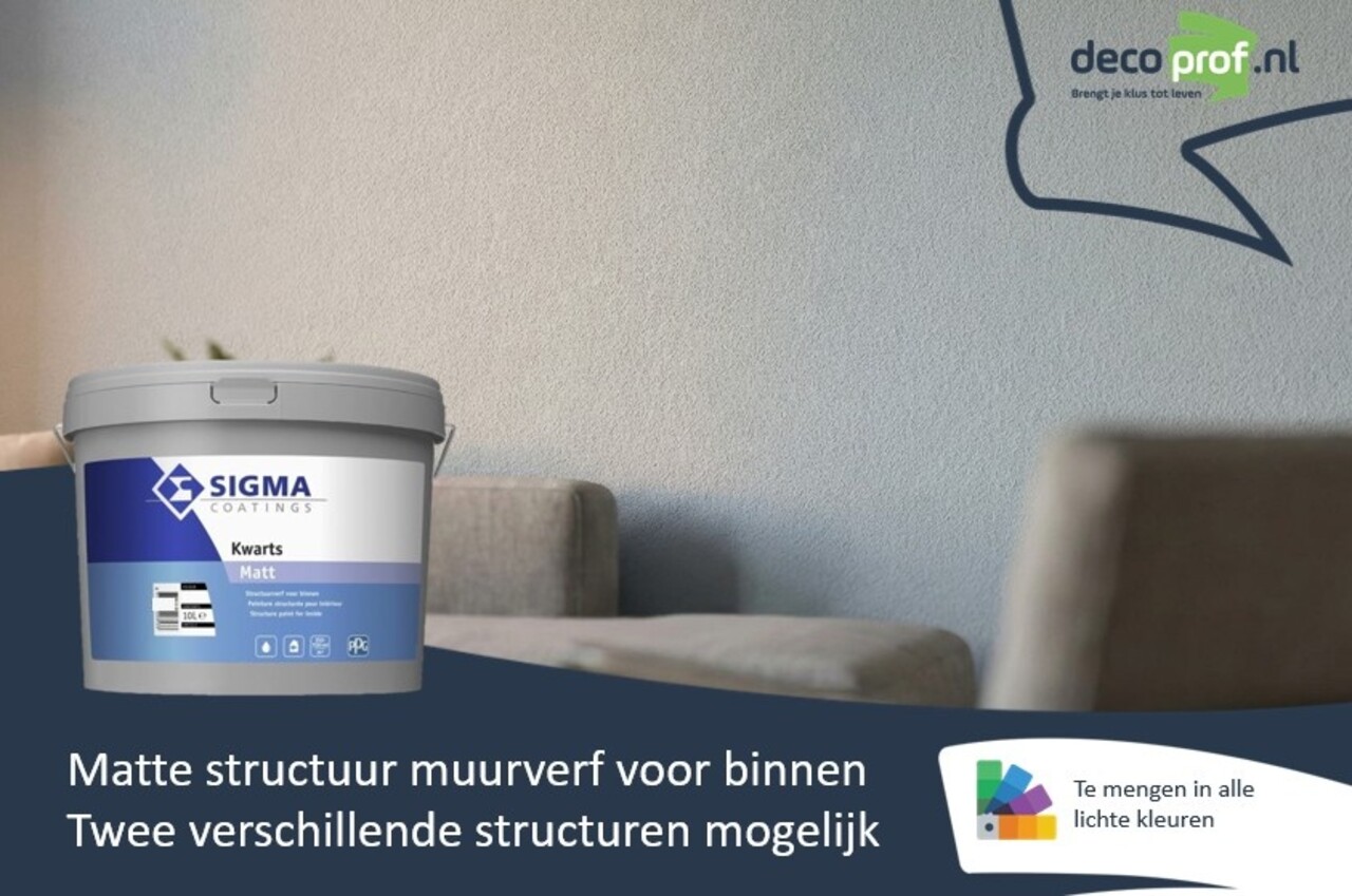 Sigma Kwarts Matt | Matte Structuurverf Binnen Sigma Kwarts Matt | Matte Structuurverf Binnen