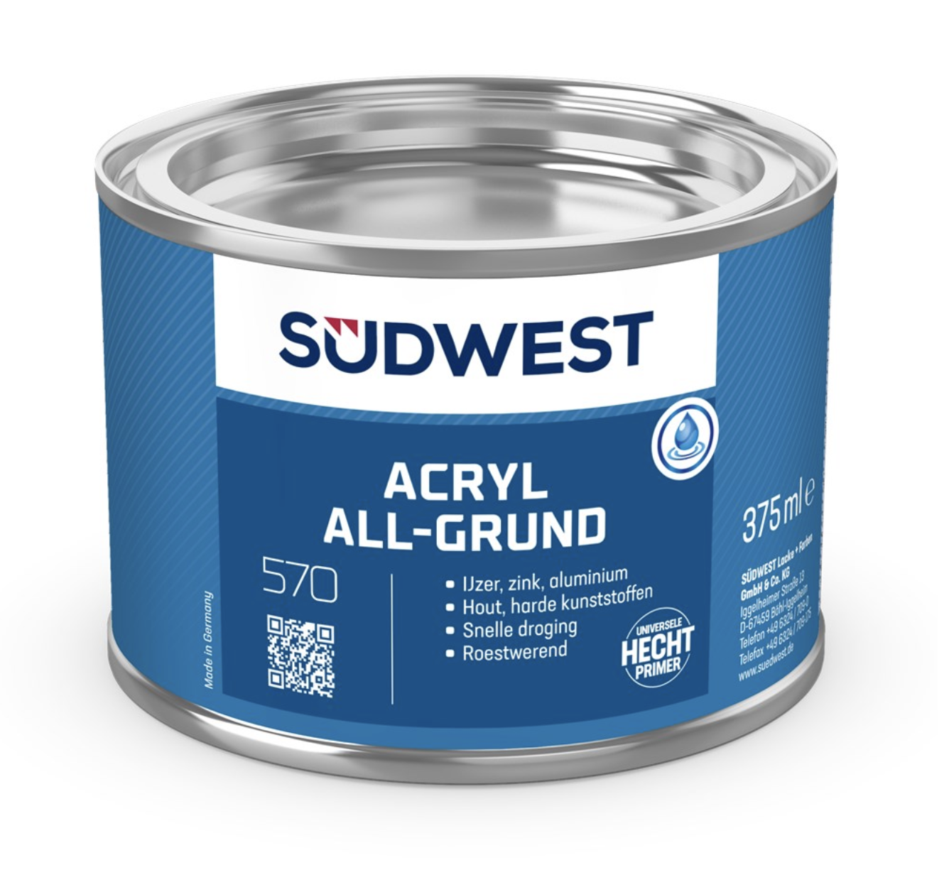 Acryl Allgrund Grijs | 370 ML