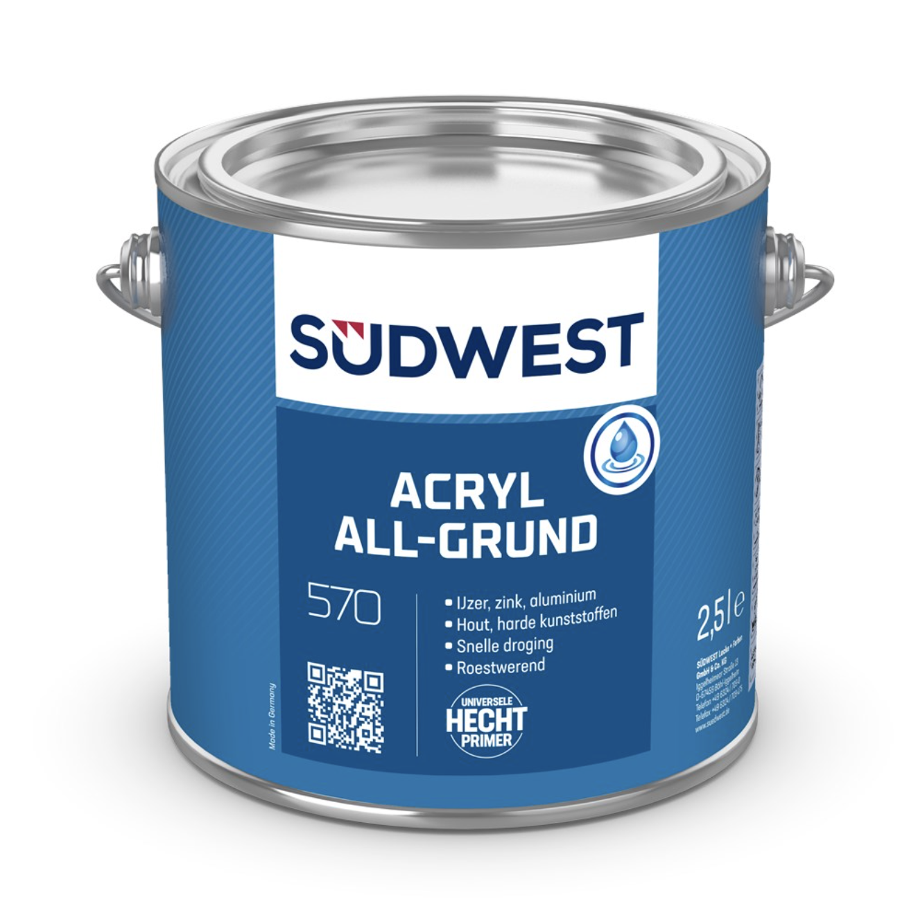 Acryl Allgrund Grijs | 2,5 LTR