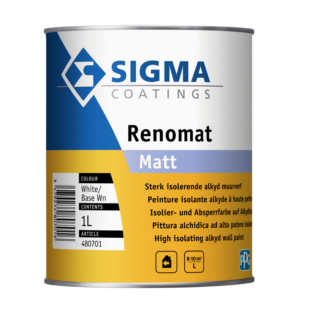 Sigma Renomat Matt | Matte Muurverf en Plafondverf Sigma Renomat Matt | Matte Muurverf en Plafondverf
