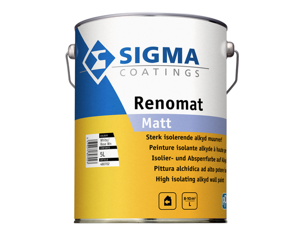 Sigma Renomat Matt | Matte Muurverf en Plafondverf Sigma Renomat Matt | Matte Muurverf en Plafondverf
