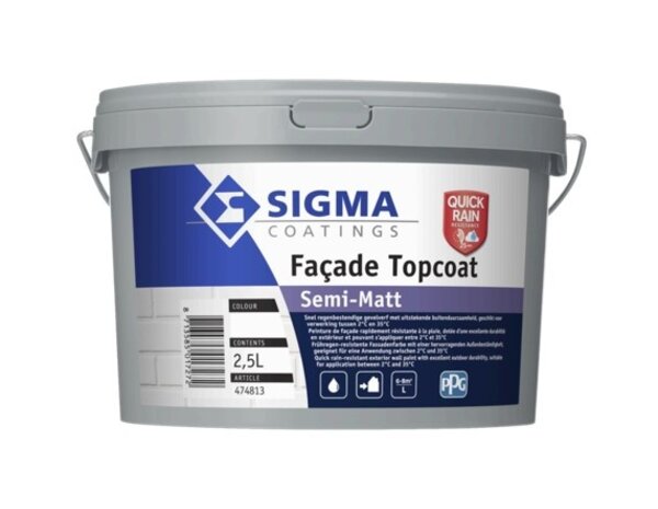 Sigma Facade Topcoat Semi-Matt | Zijdematte Gevelverf Sigma Facade Topcoat Semi-Matt | Zijdematte Gevelverf