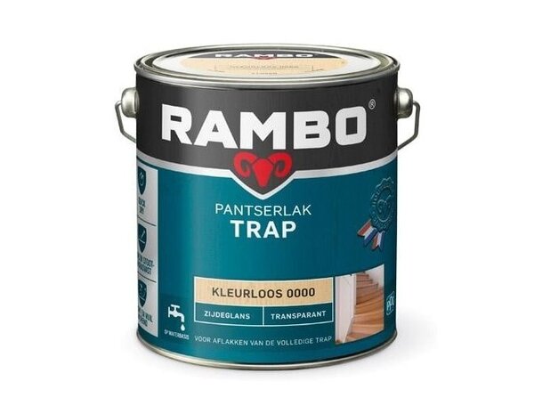 Rambo Pantserlak Trap Transparant Zijdeglans Rambo Pantserlak Trap Transparant Zijdeglans
