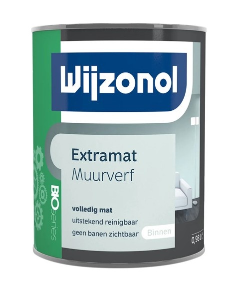 Wijzonol Extramat Muurverf BIO Series - Op Kleur Gemengd - 1L