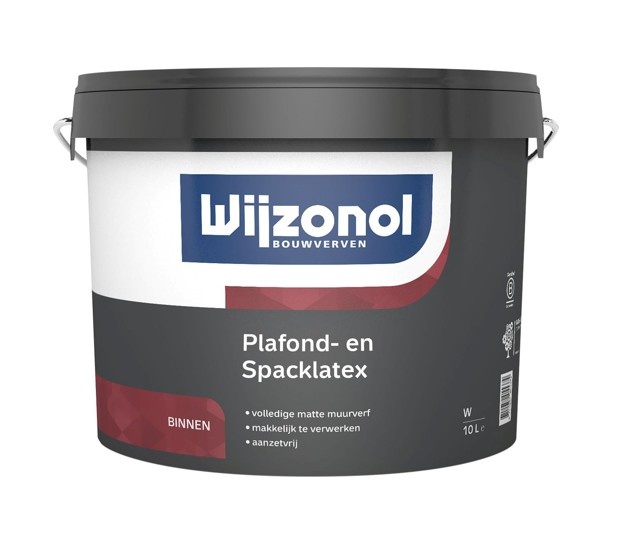 Plafond| en Spacklatex | 10 LTR | Wit
