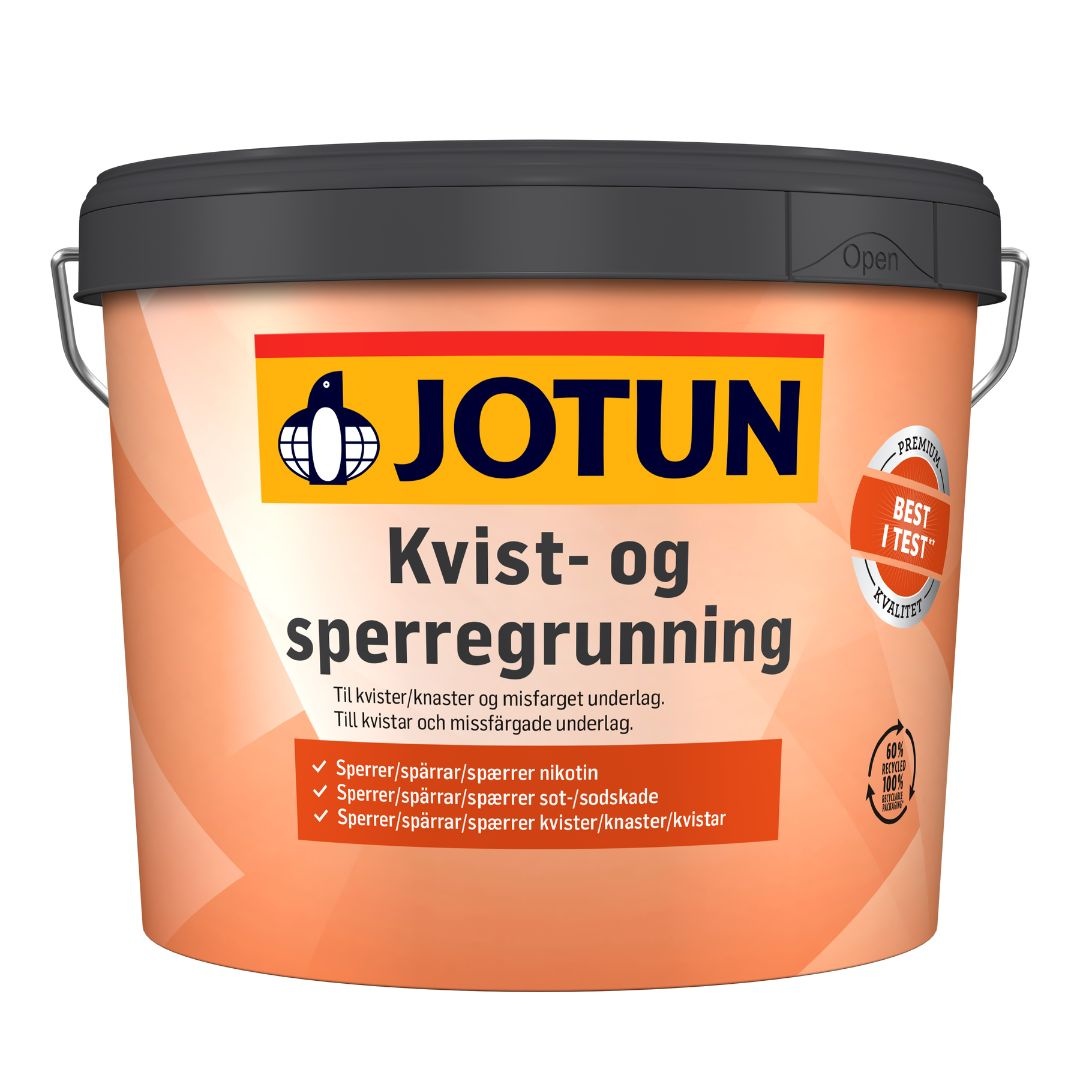 Kvist OG Sperregrunning | Isolerende Grondverf | 2,7 LTR | Wit