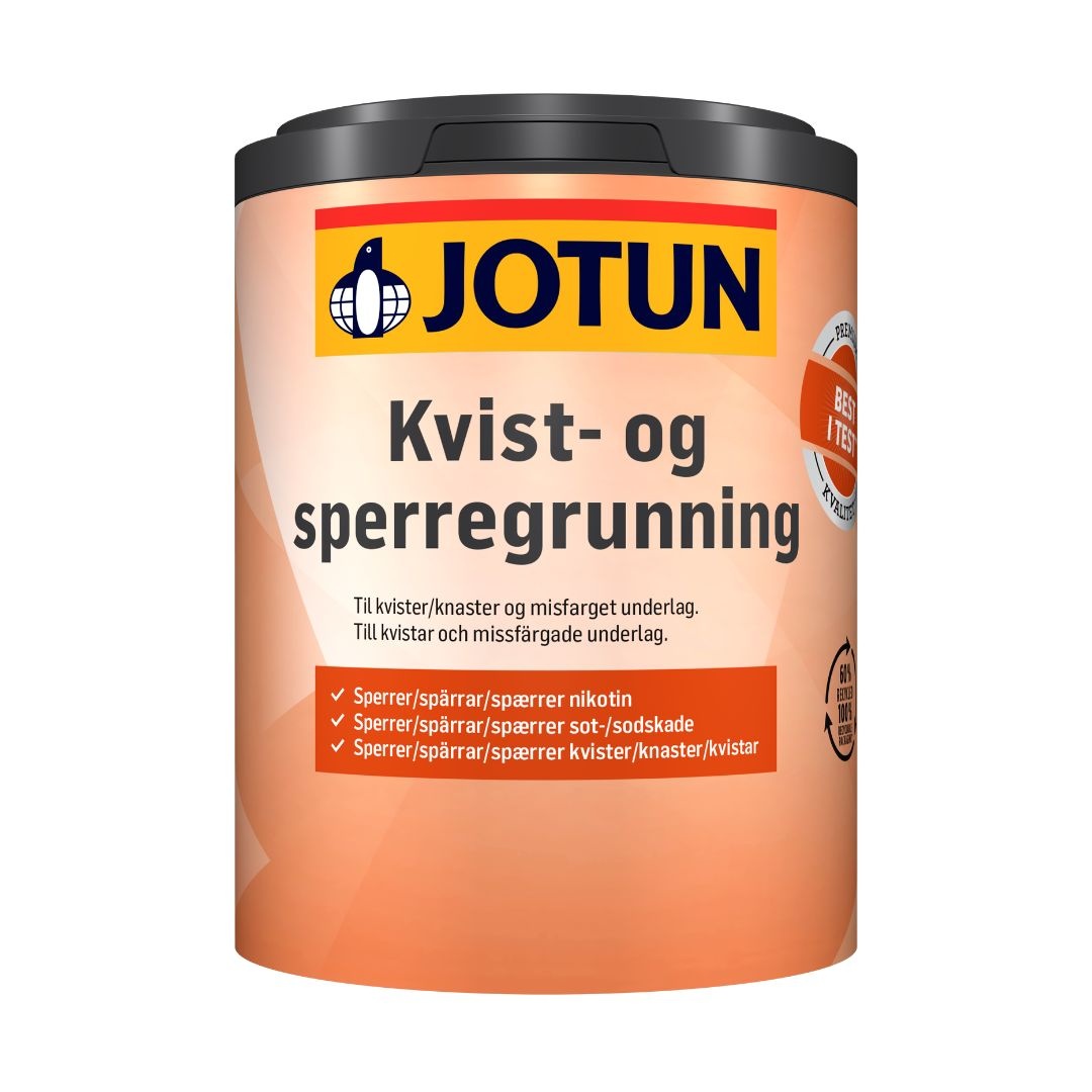 Kvist OG Sperregrunning | Isolerende Grondverf | 680 ML | Wit