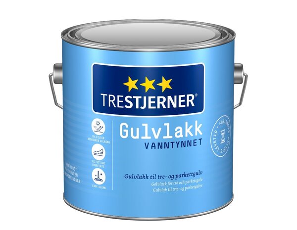 Jotun Trestjerner Gulvlakk Silkematt Waterborne | Zijdematte Blanke Lak Jotun Trestjerner Gulvlakk Silkematt Waterborne | Zijdematte Blanke Lak