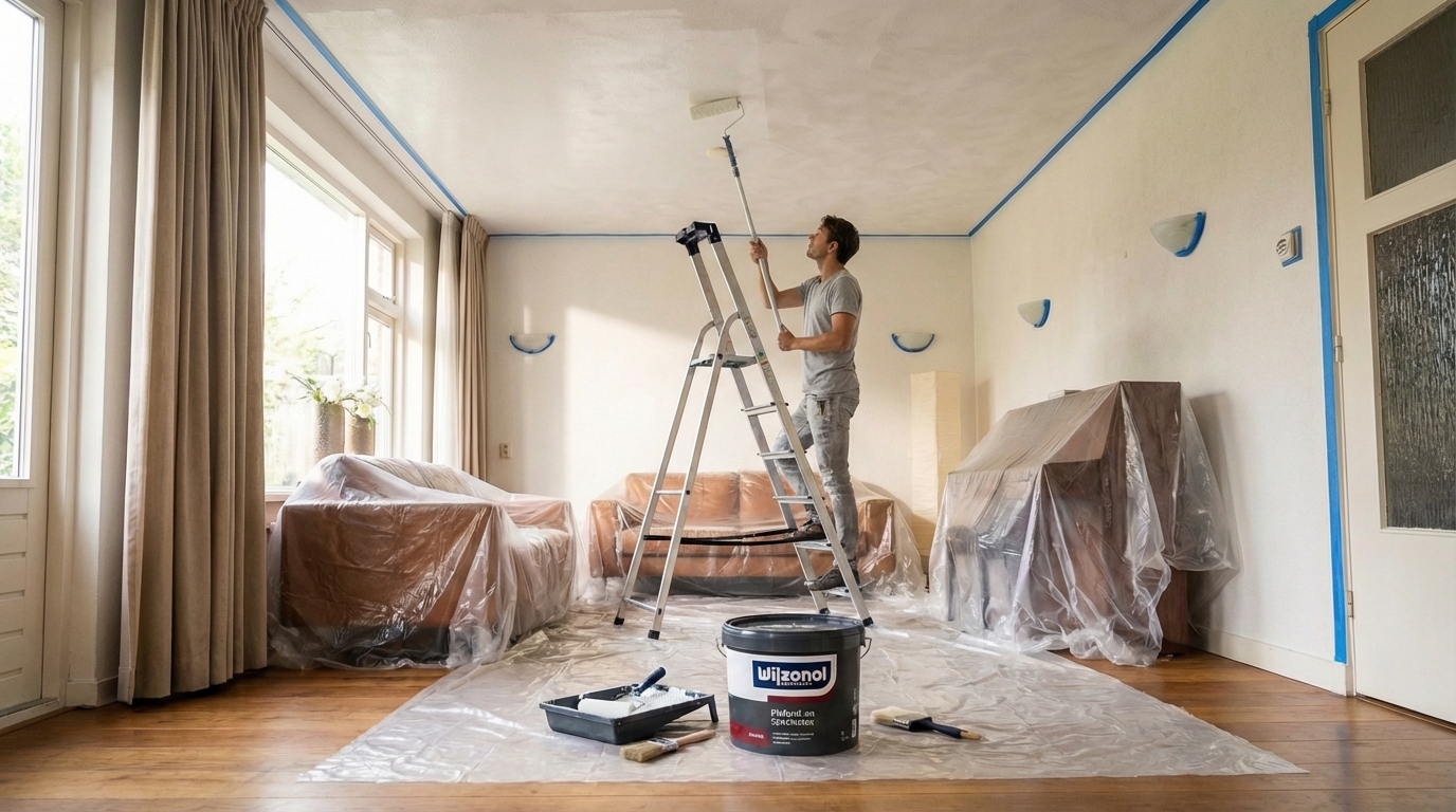 Plafond verven: zo doe je het stap voor stap