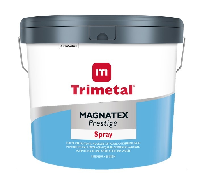 Magnatex Prestige Spray | Verspuitbare Muurverf | 10 LTR | Lichte kleur