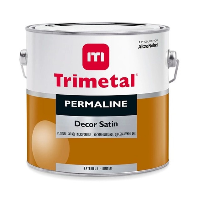 Permaline Decor Satin | Zijdeglans Grond| en Lakverf | 1 LTR | Lichte kleur