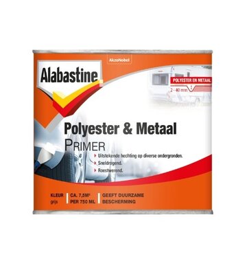 Alabastine Polyester & Metaal Primer Grijs