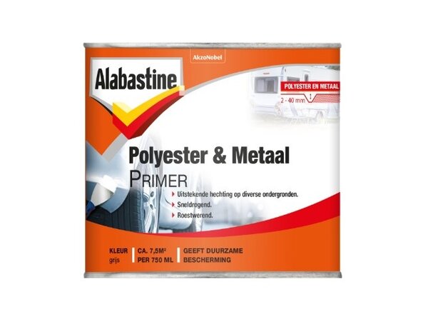 Alabastine Polyester & Metaal Primer Grijs Alabastine Polyester & Metaal Primer Grijs