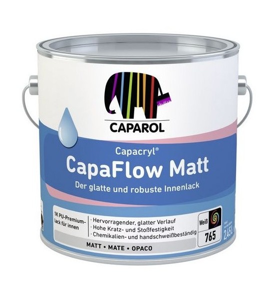 Capacryl Capaflow Mat | Matte Lakverf Binnen | 1 LTR | Wit