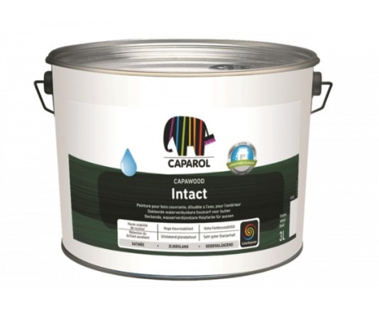 Capawood Intact | Dekkende Zijdeglans Houtverf | 3 LTR | Wit