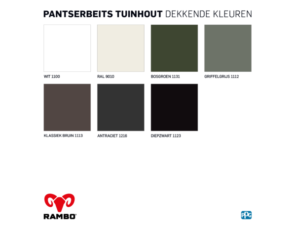 Rambo Pantserbeits Tuinhout Zijdeglans Dekkend Klassiekbruin 1113