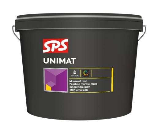 Unimat | Matte Muurverf en Plafondverf | 10 LTR | Donkere kleur