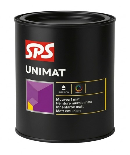 Unimat | Matte Muurverf en Plafondverf | 1 LTR | Lichte kleur