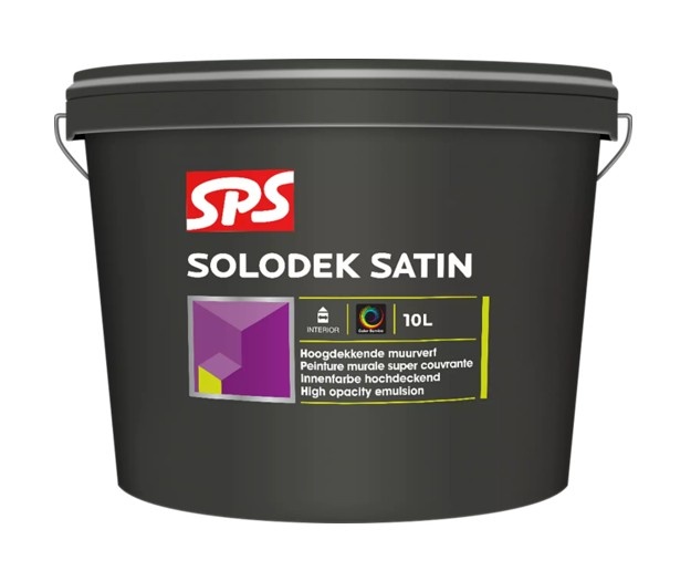 Solodek Satin | Zijdeglans Muurverf en Plafondverf | 10 LTR | Wit