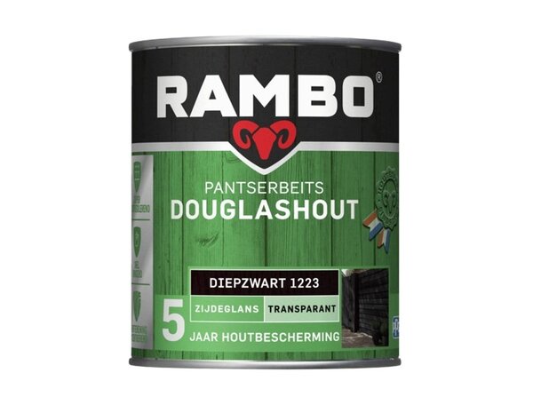 Rambo Douglas Beits Transparant Diepzwart 1223