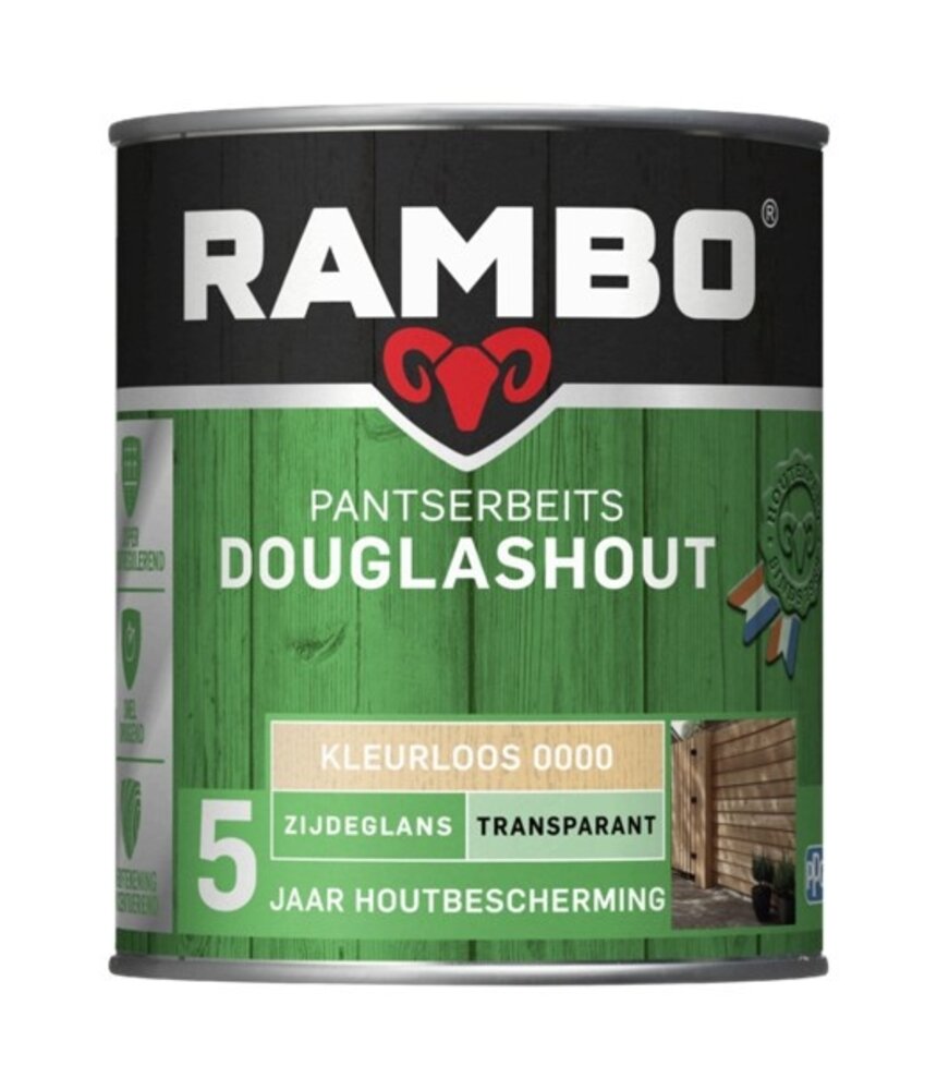 Rambo Douglas Beits Transparant Kleurloos 0000